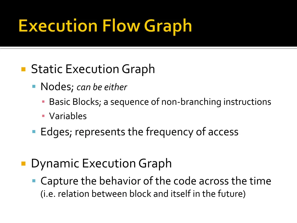 static execution graph nodes can be either basic