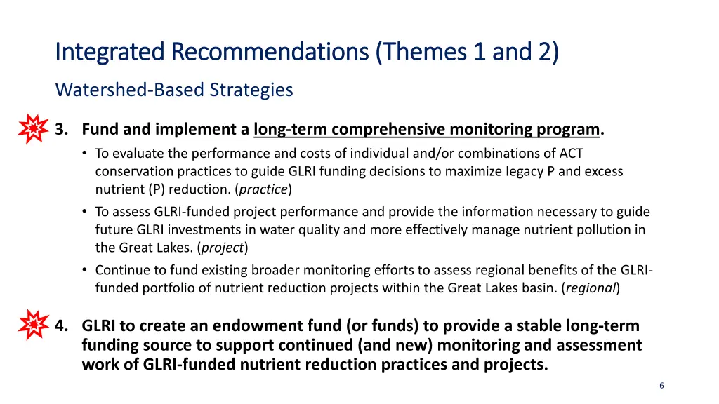 integrated recommendations themes 1