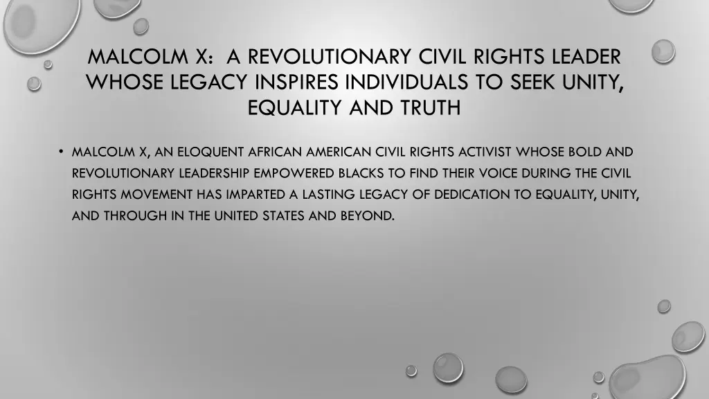 malcolm x a revolutionary civil rights leader