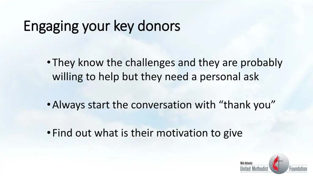 engaging your key donors engaging your key donors