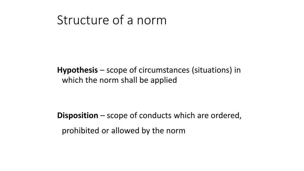 structure of a norm