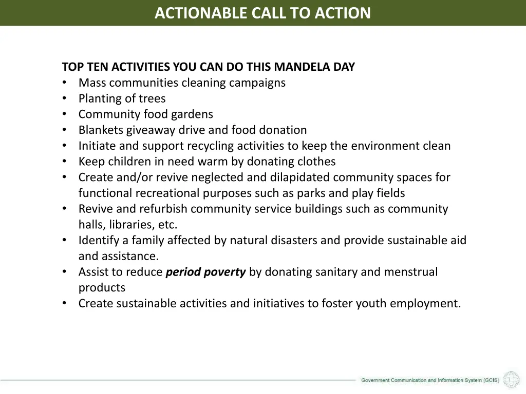 actionable call to action