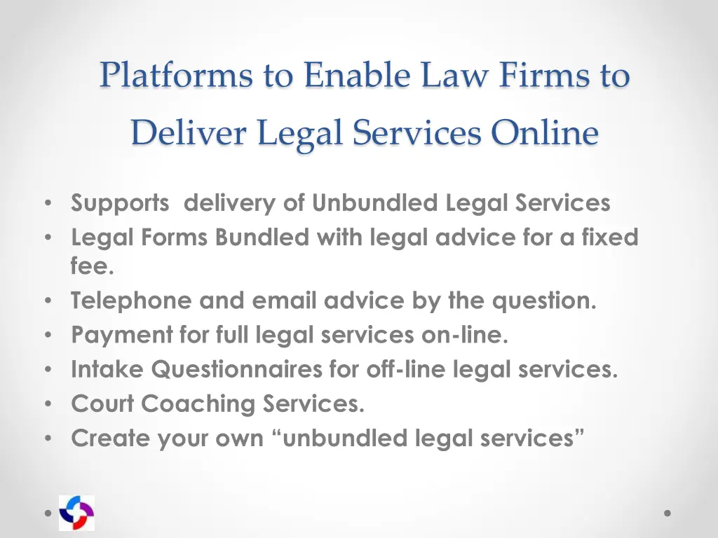 platforms to enable law firms to