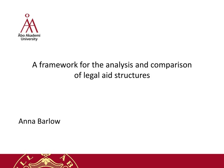 a framework for the analysis and comparison