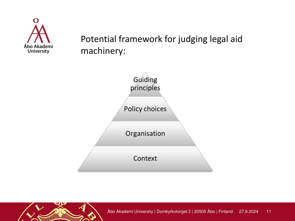 potential framework for judging legal