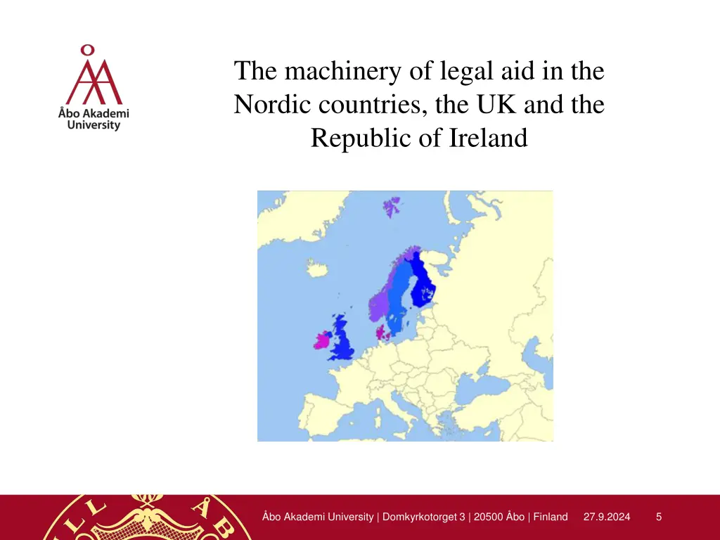 the machinery of legal aid in the nordic