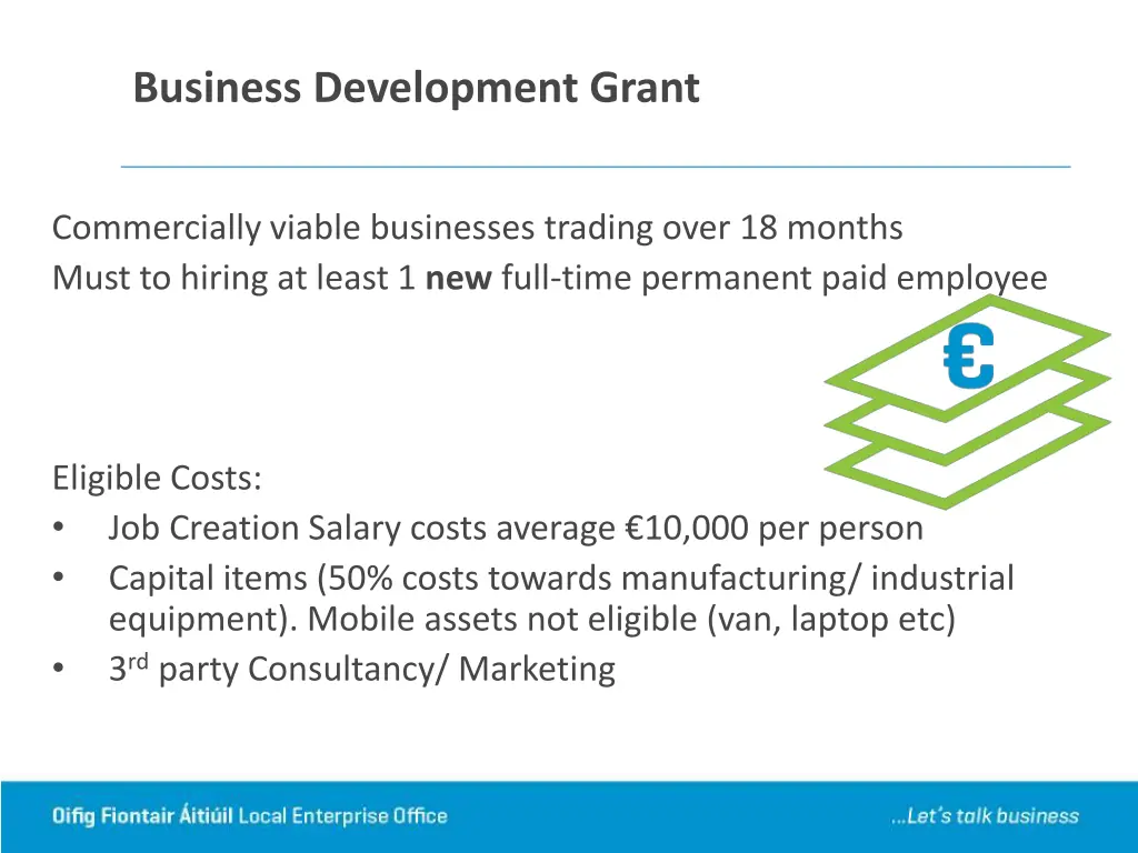 business development grant