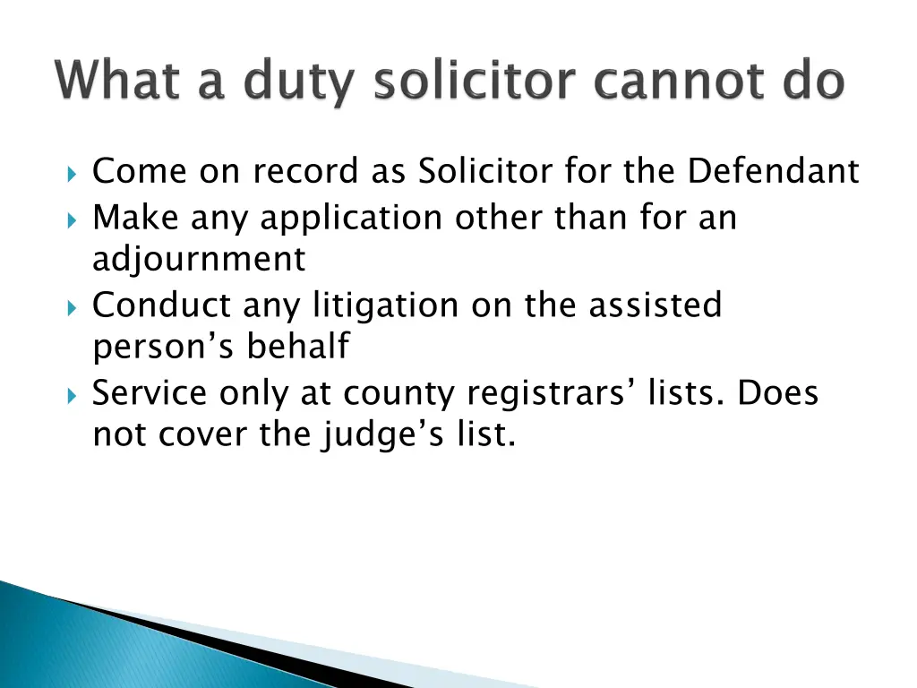 come on record as solicitor for the defendant