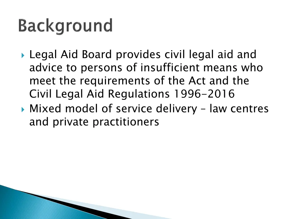 legal aid board provides civil legal