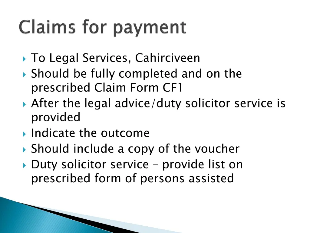 to legal services cahirciveen should be fully