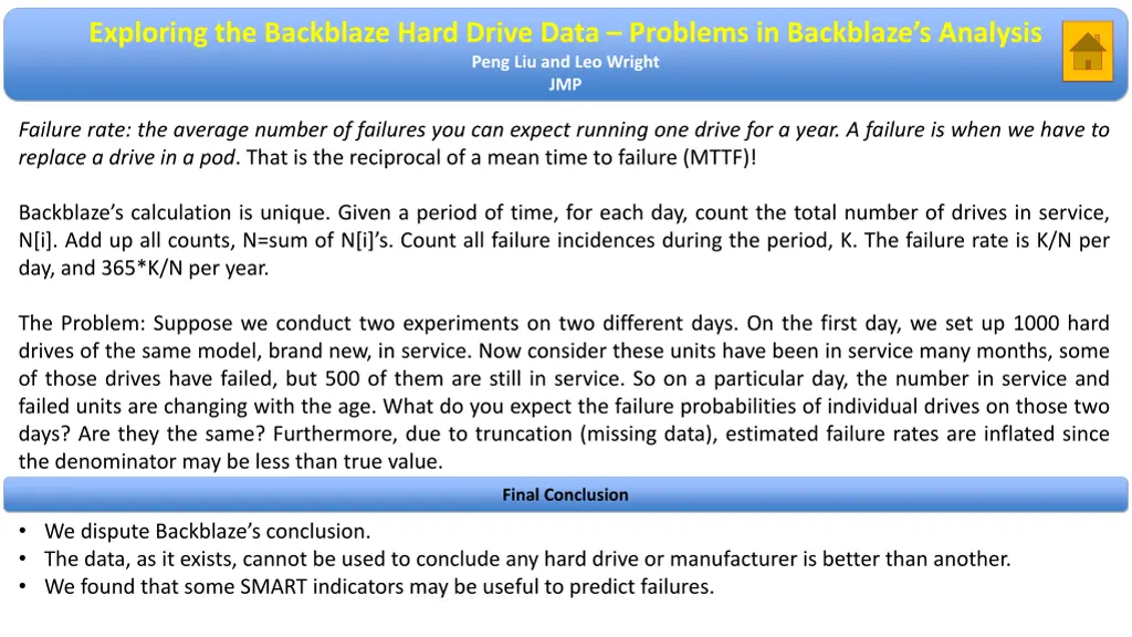 exploring the backblaze hard drive data problems