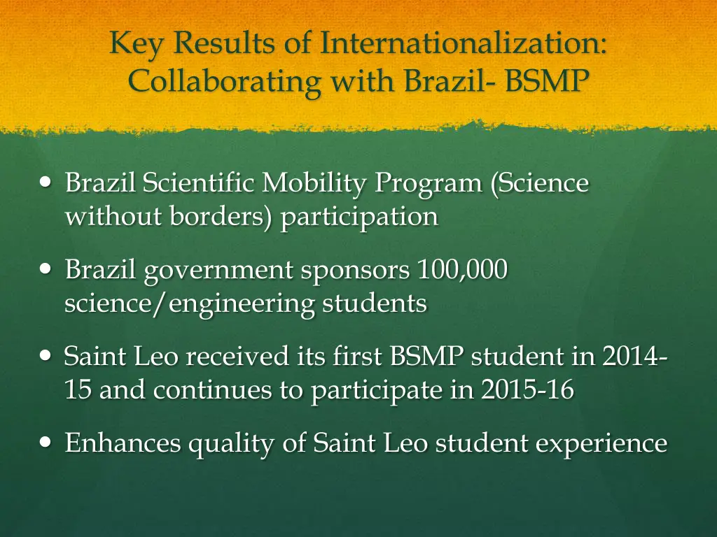 key results of internationalization collaborating