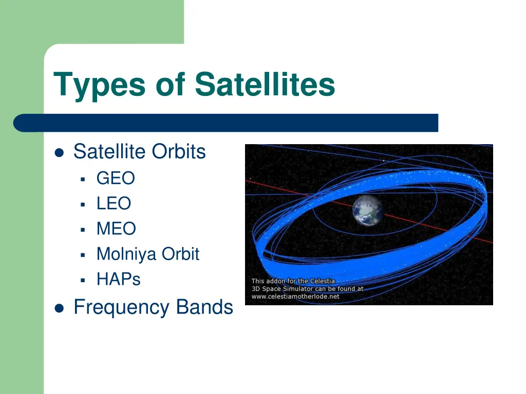 types of satellites