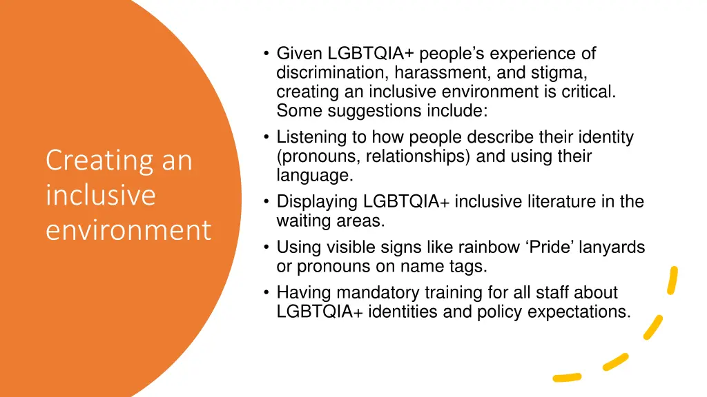 given lgbtqia people s experience