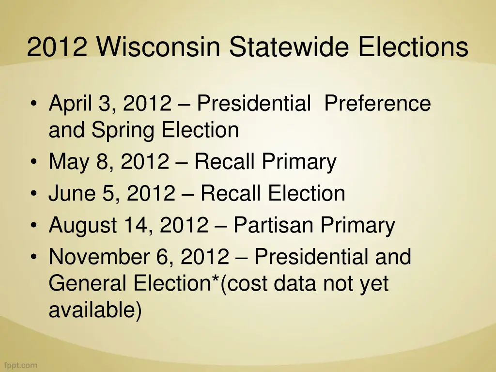 2012 wisconsin statewide elections