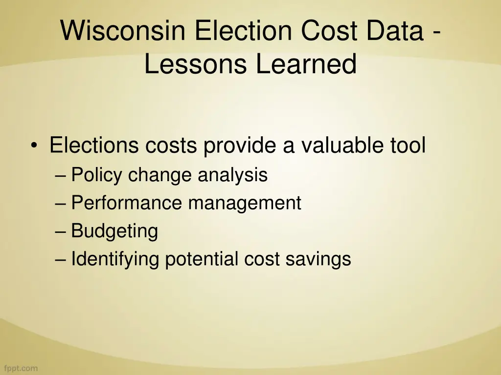 wisconsin election cost data lessons learned 3