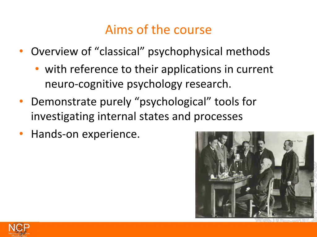 aims of the course