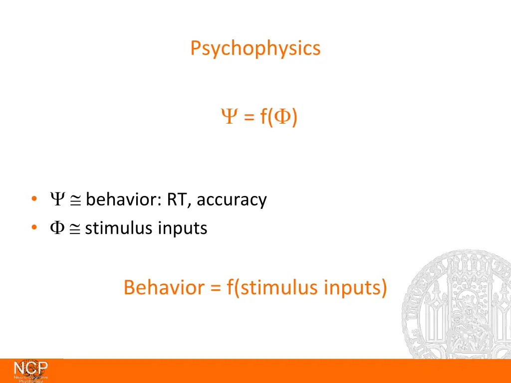 psychophysics 1