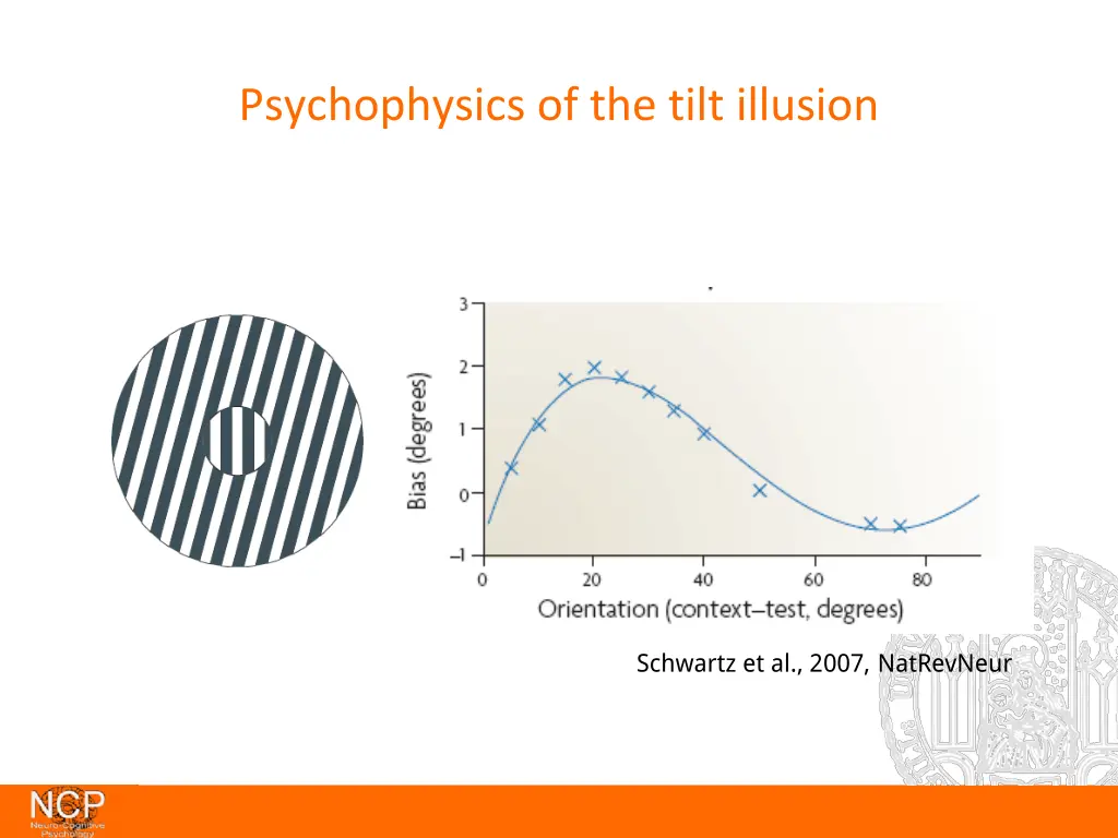 psychophysics of the tilt illusion