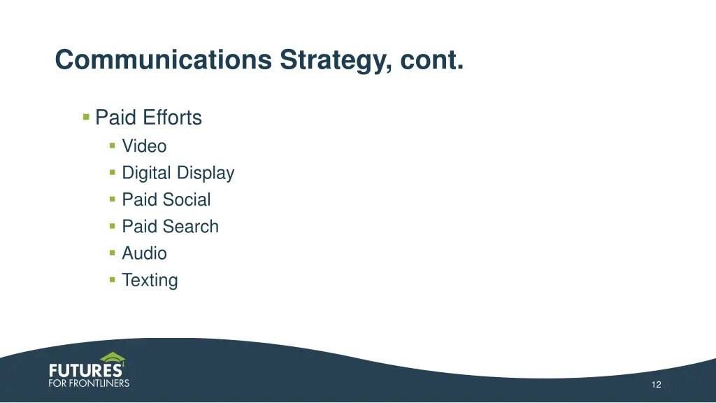 communications strategy cont