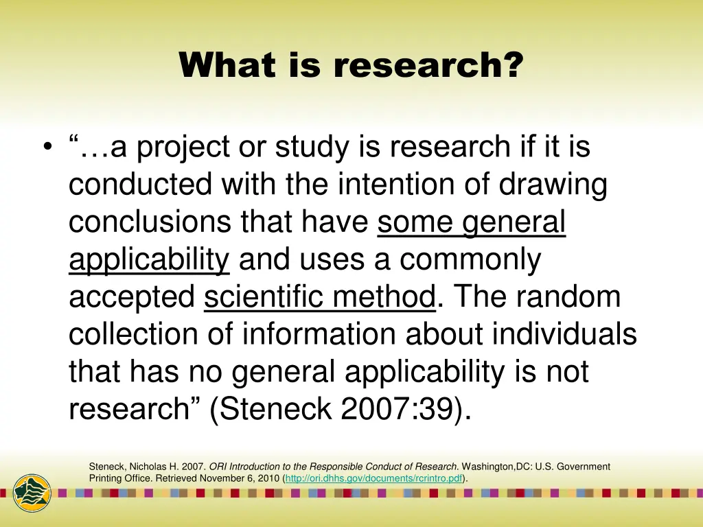 what is research