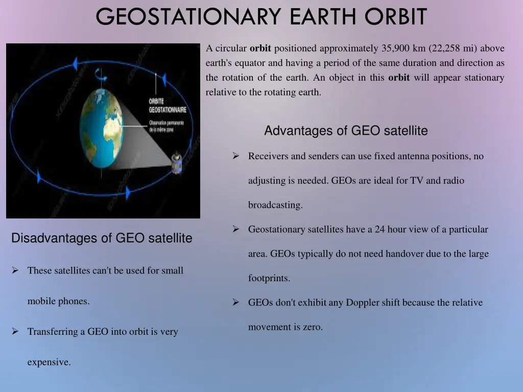 geostationary earth orbit