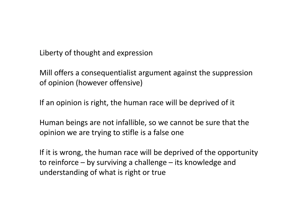 liberty of thought and expression