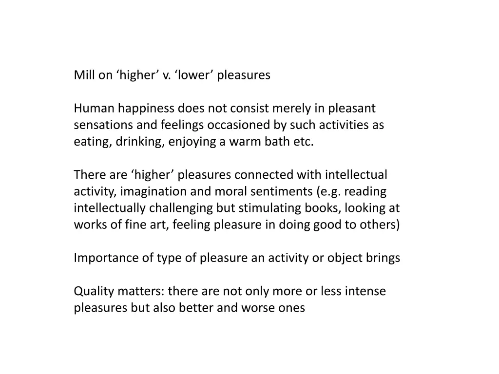 mill on higher v lower pleasures