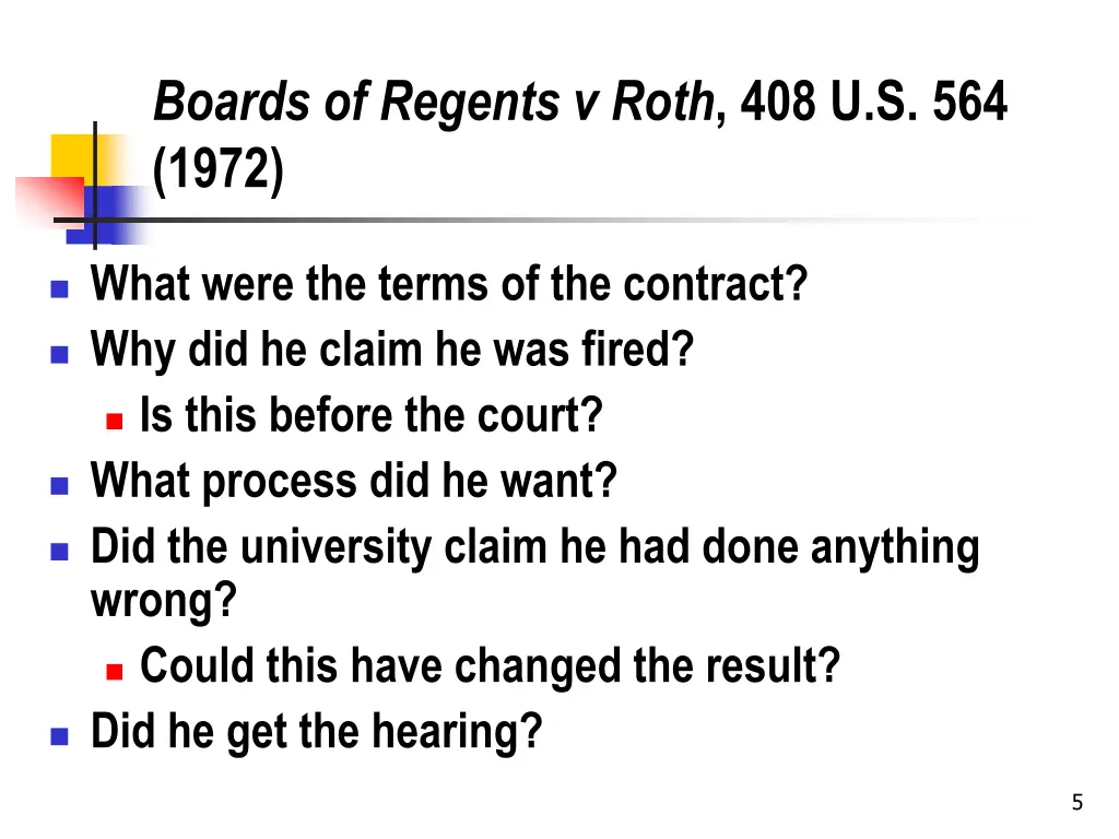 boards of regents v roth 408 u s 564 1972