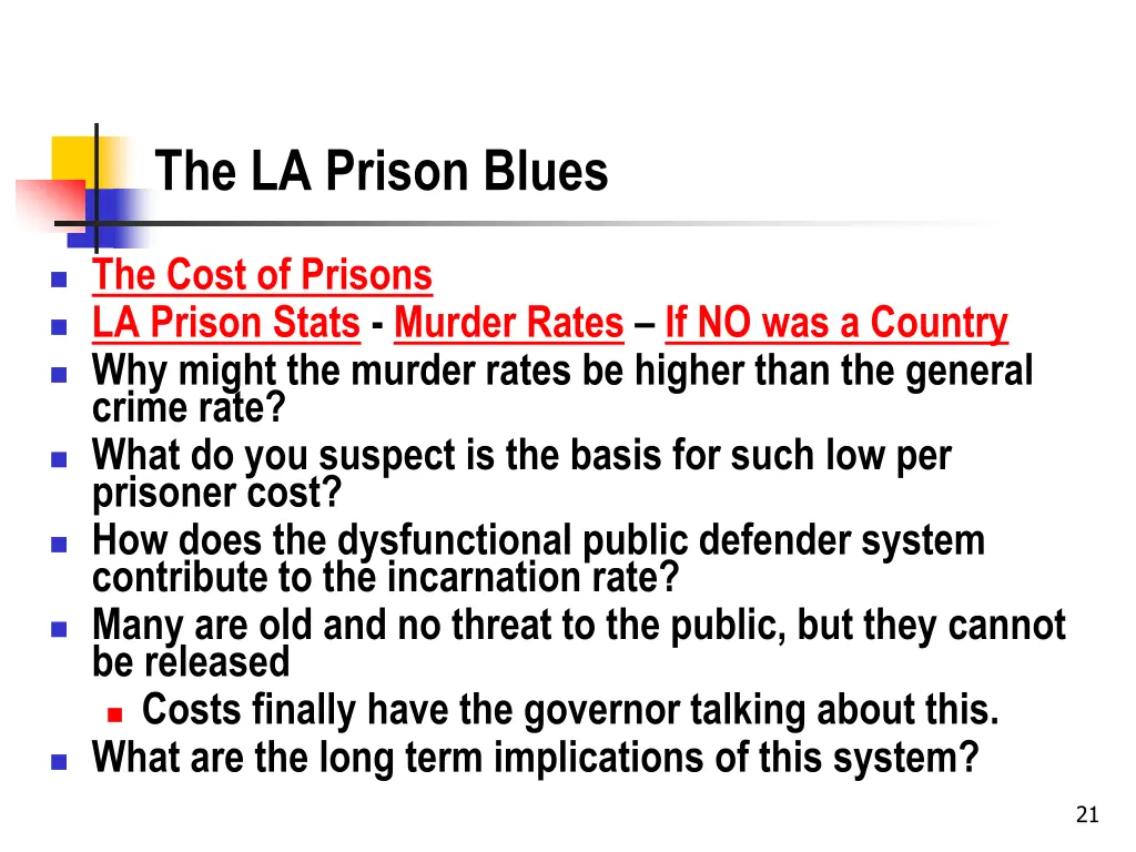 the la prison blues