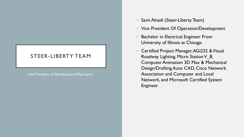 sami alnadi steer liberty team