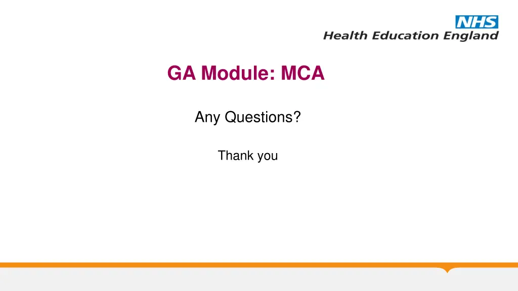 ga module mca 1