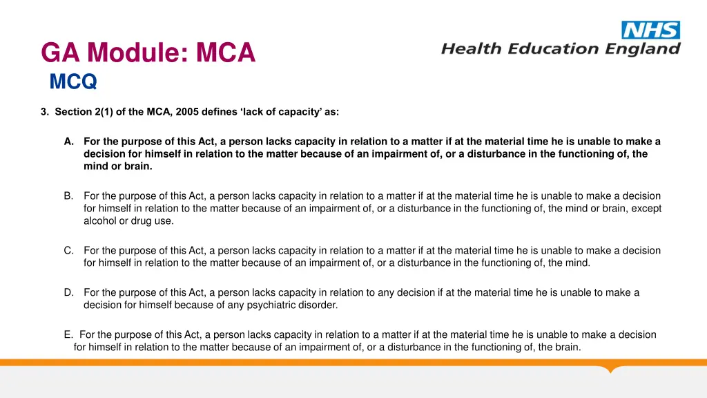 ga module mca mcq 1