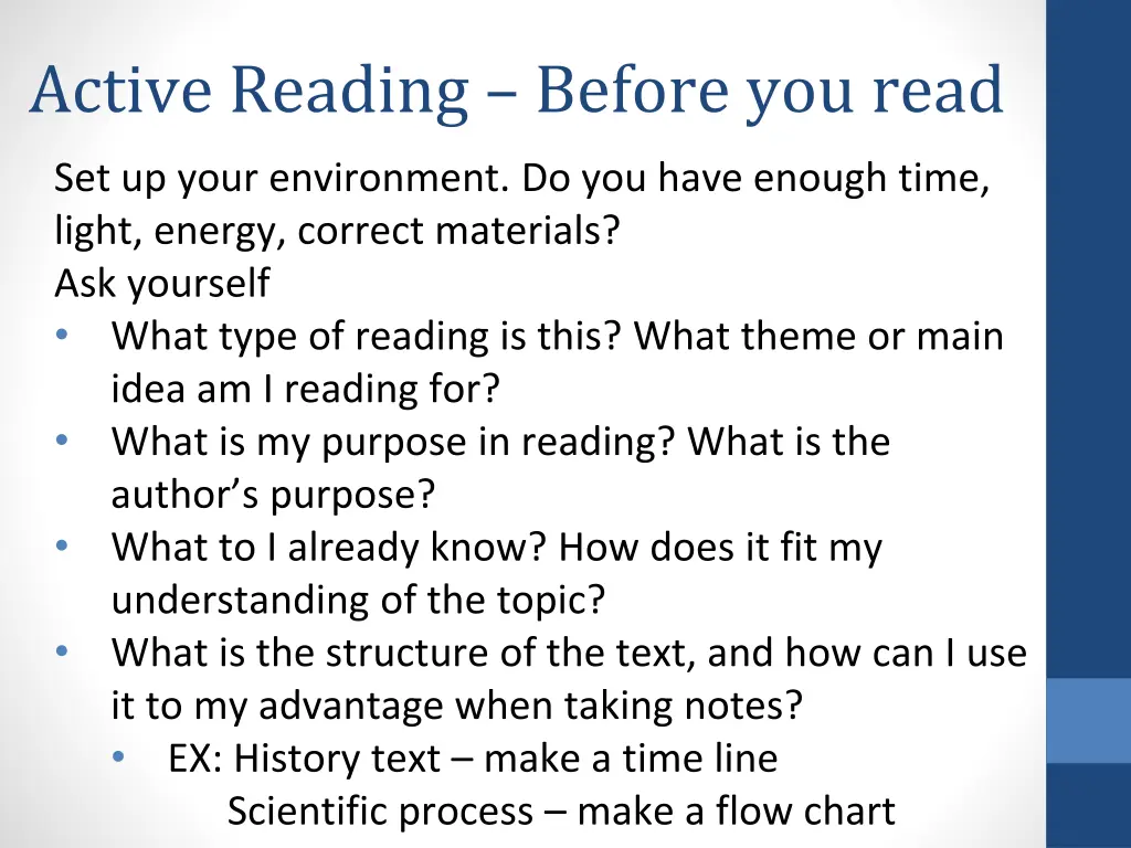 active reading before you read