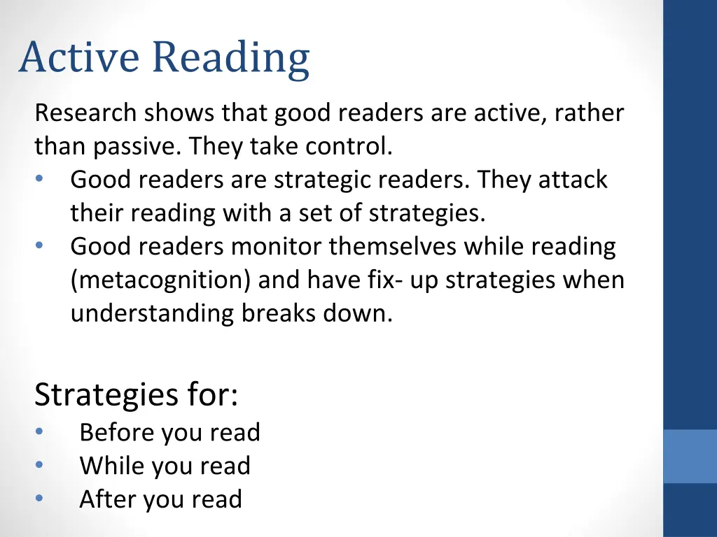 active reading