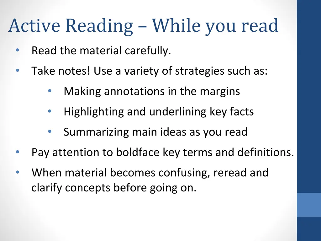 active reading while you read