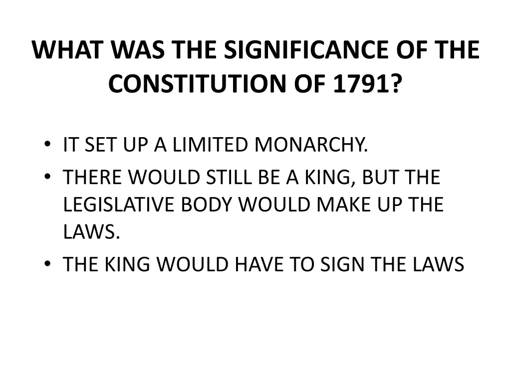 what was the significance of the constitution