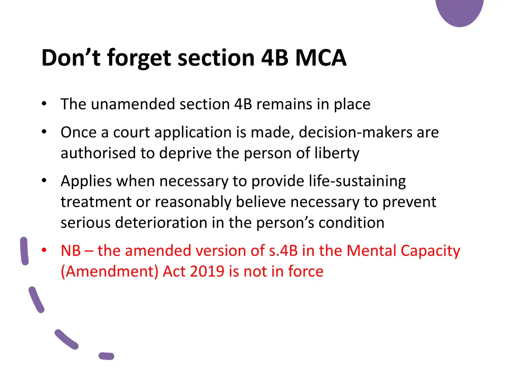 don t forget section 4b mca