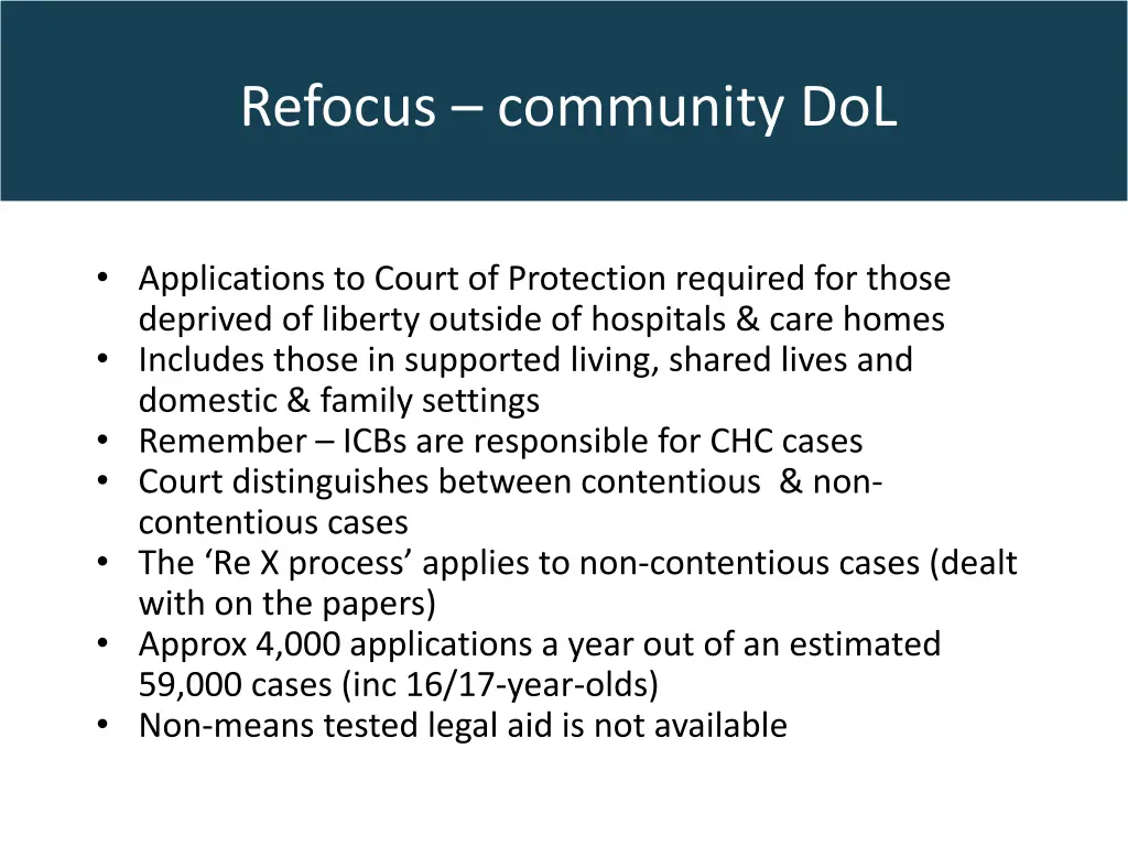 refocus community dol