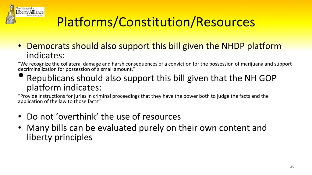 platforms constitution resources