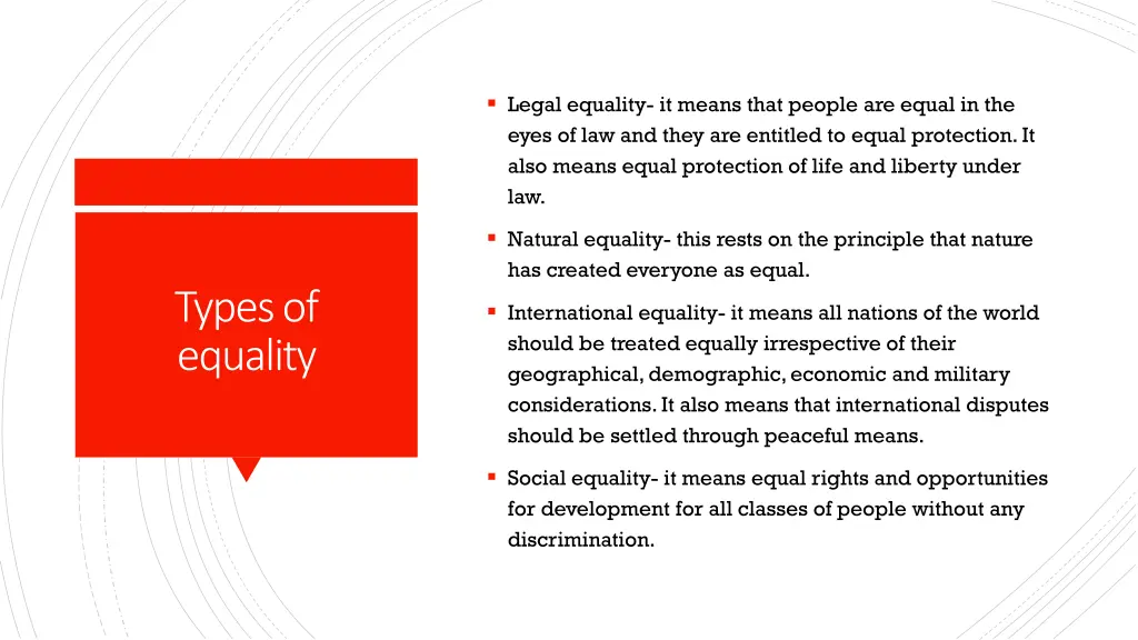 legal equality it means that people are equal