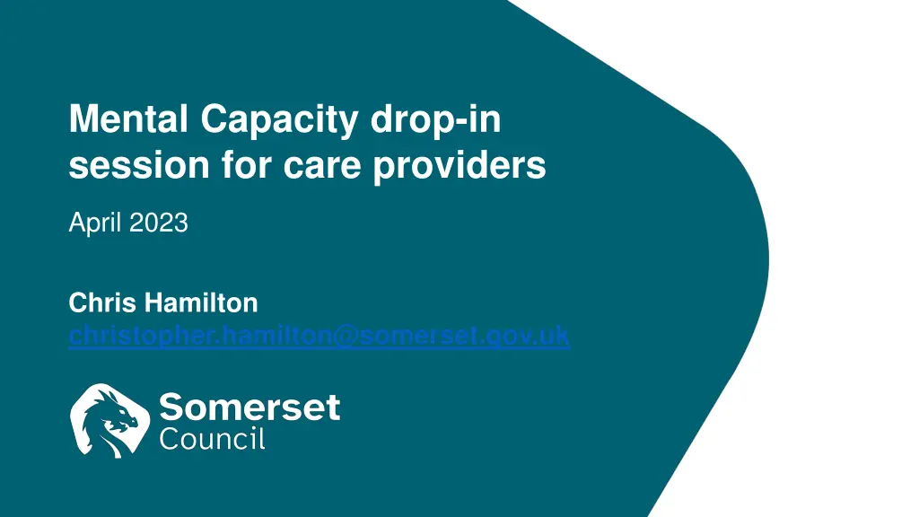 mental capacity drop in session for care providers 1