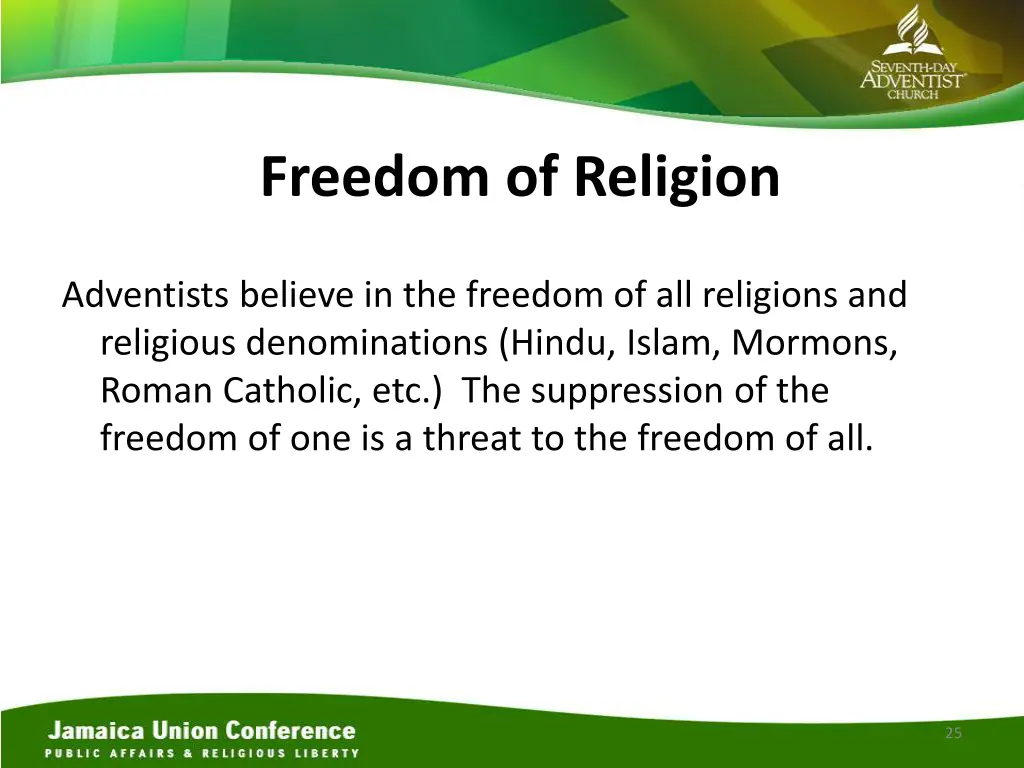 freedom of religion 1