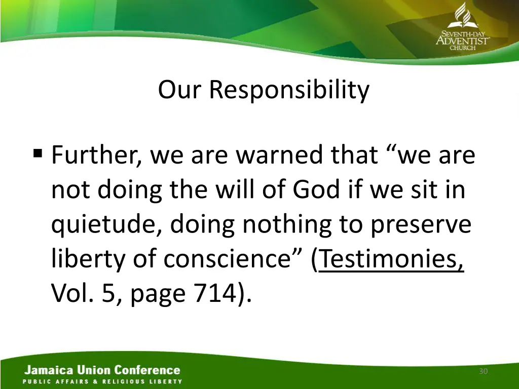 our responsibility 1