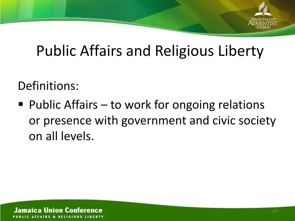 public affairs and religious liberty 2