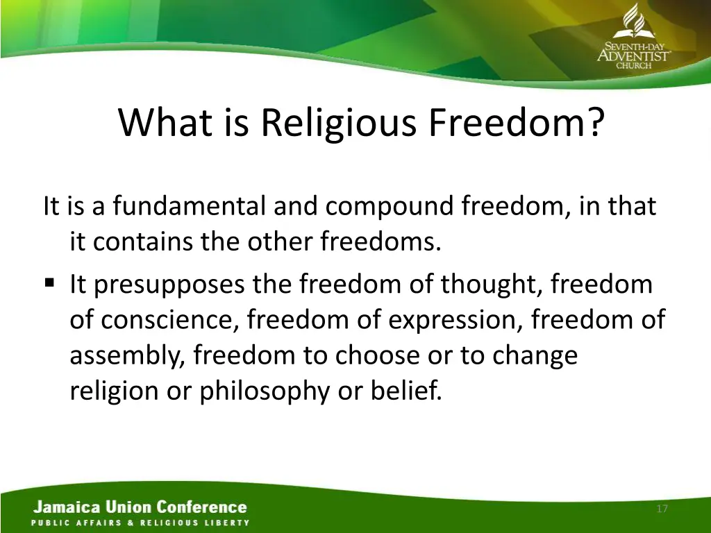 what is religious freedom