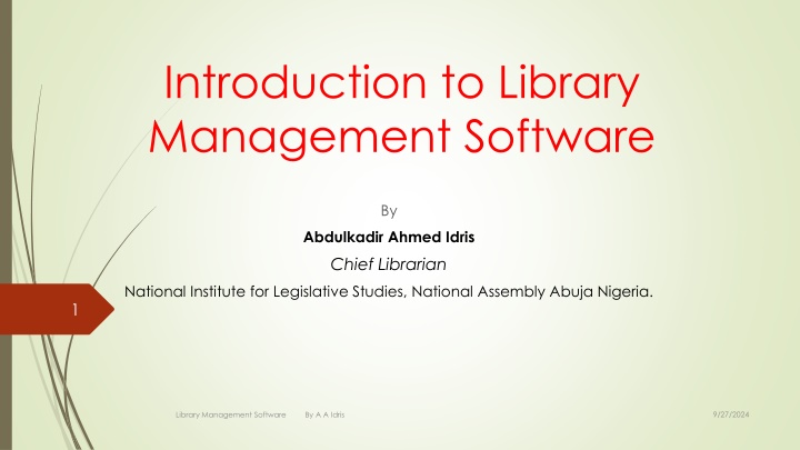 introduction to library management software