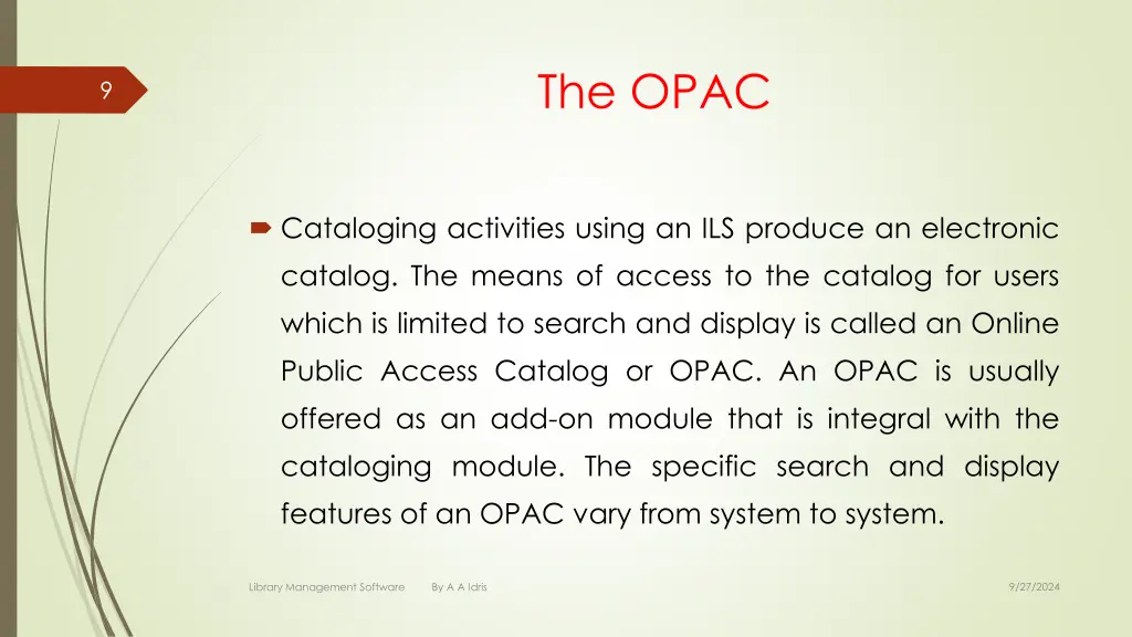 the opac