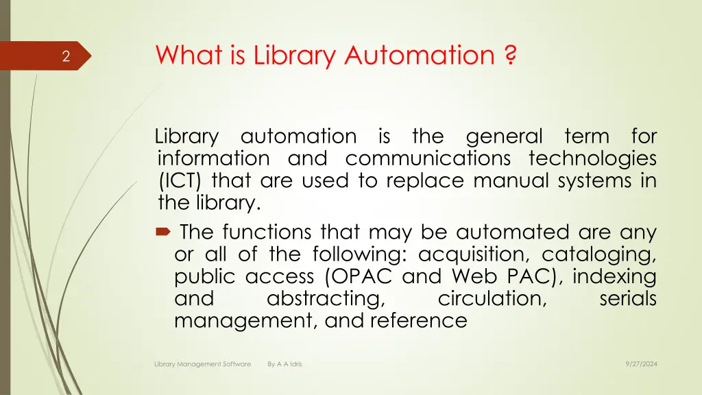 what is library automation