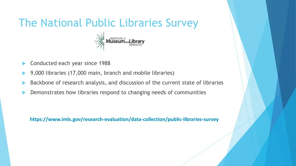 the national public libraries survey